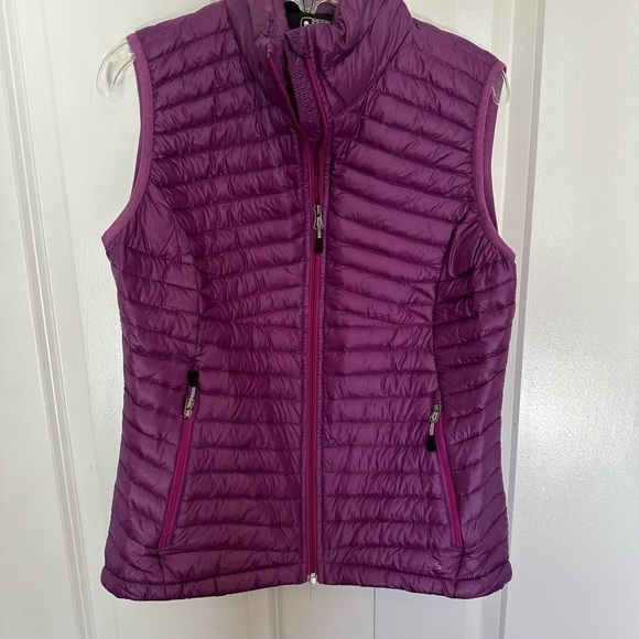 Downtek fuchsia water repellant lightweight down puffer vest, XS - Picture 1 of 7